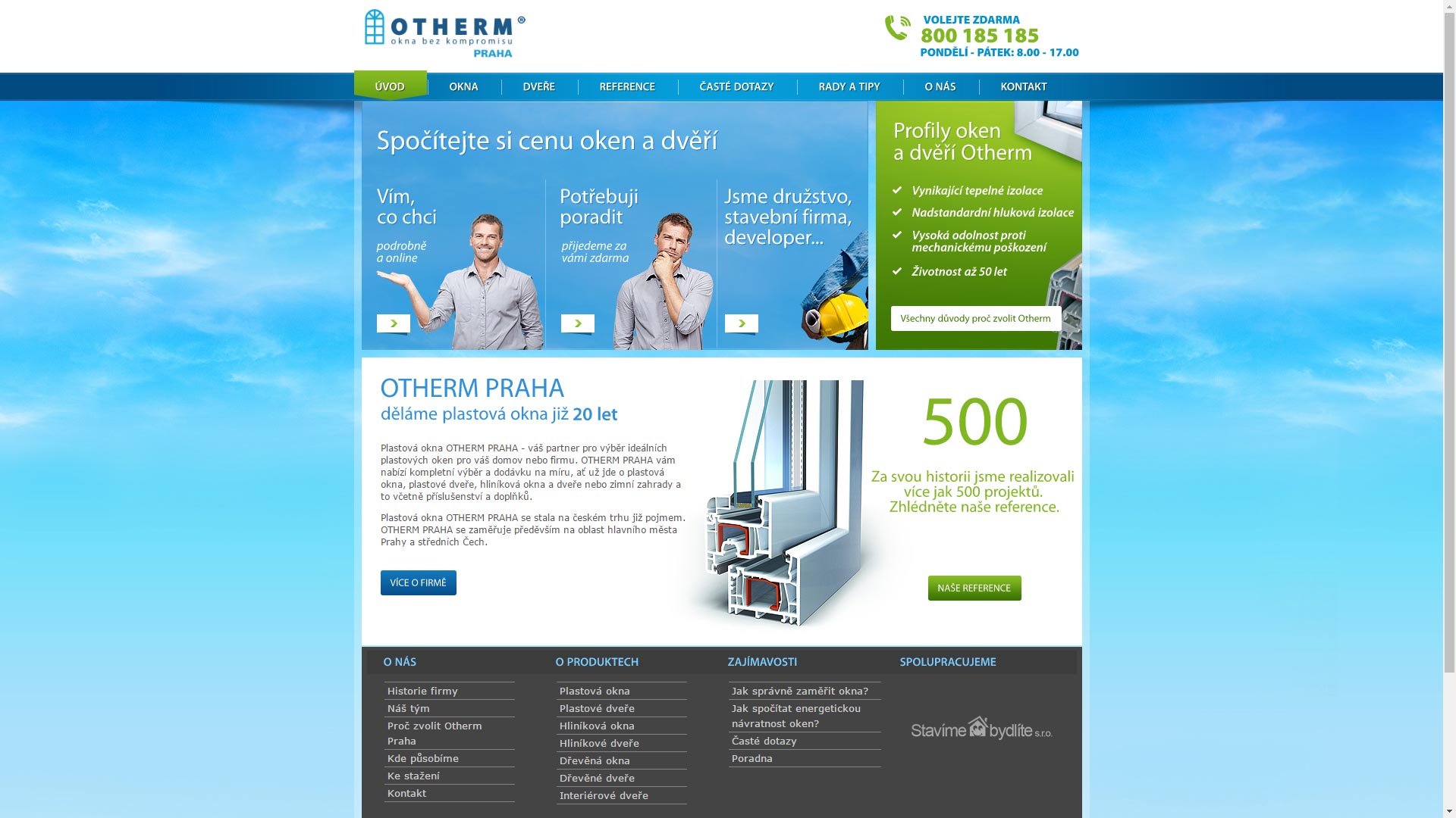 Otherm Praha - web výrobce plastových oken