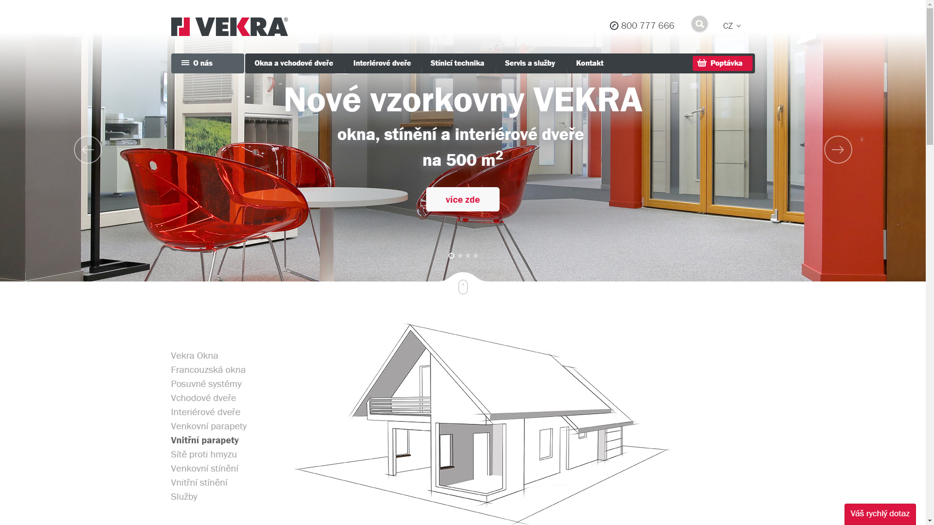 Vekra - web výrobce plastových oken