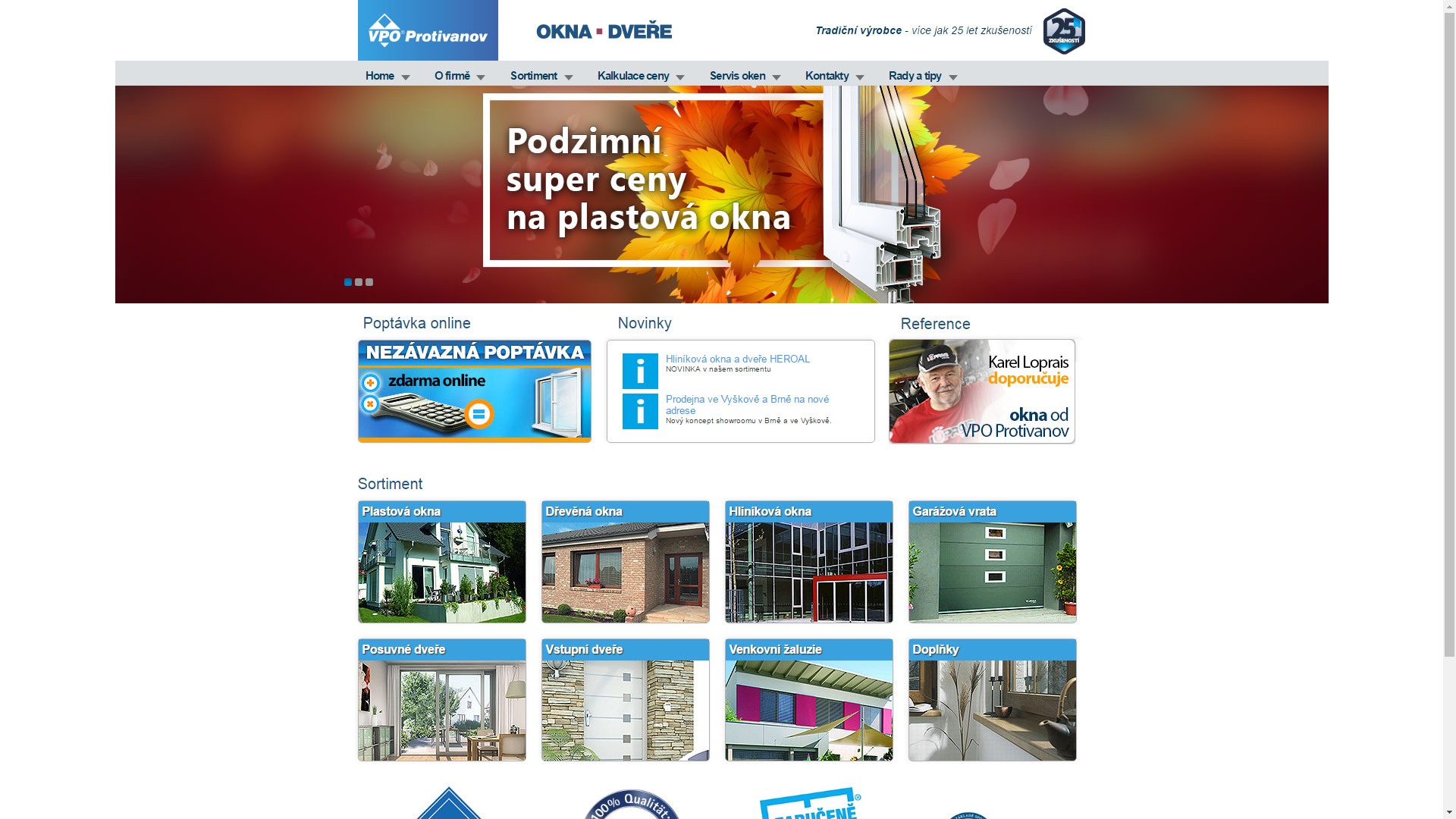 VPO Protivanov - web výrobce plastových oken